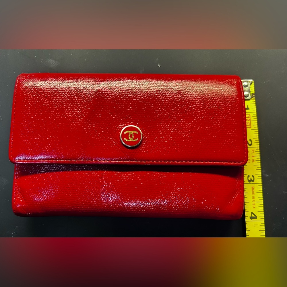 Chanel Red clutch/walet